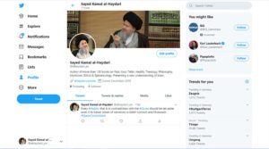 Follow Ayatollah Haydari on Twitter