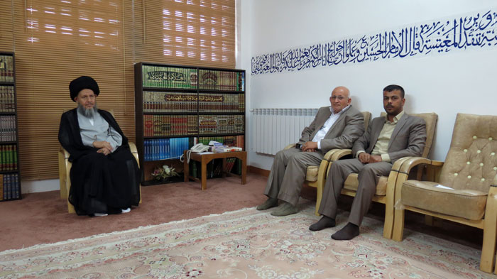 عراق کی "الانتفاضہ الشعبانیۃ” نامی تنظیم کے سیکرٹری جنرل کی آیت اللہ العظمیٰ سید کمال حیدری(مدظلہ) کے ساتھ ملاقات