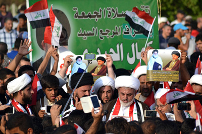 عراق میں 29 اگست بروز جمعہ کو ہونے والے احتجاجی مظاہروں کی تصویری جھلکیاں
