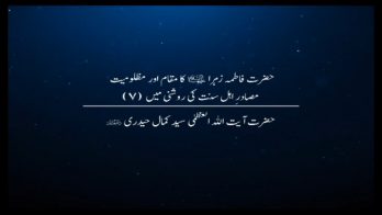حضرت فاطمہ زہراء(ع) کا مقام اور مظلومیت مصادرِ اہل سنت کی روشنی میں 7