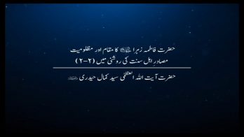 حضرت فاطمہ زہراء(ع) کا مقام اور مظلومیت مصادرِ اہل سنت کی روشنی میں 9