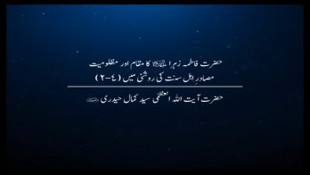حضرت فاطمہ زہراء(ع) کا مقام اور مظلومیت مصادرِ اہل سنت کی روشنی میں 11